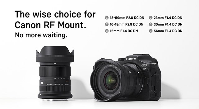 SIGMA launches interchangeable lenses for Canon RF Mount system